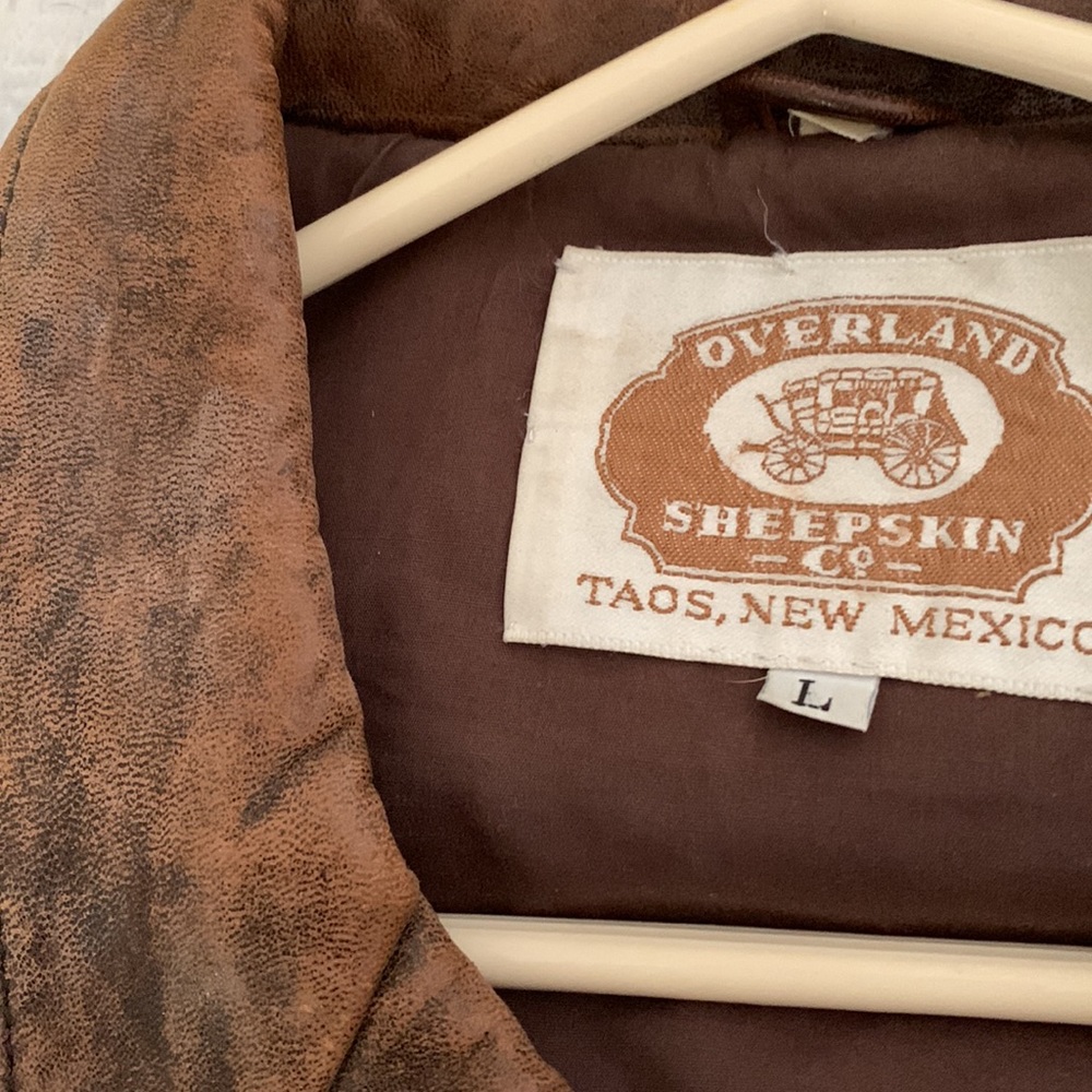 Vintage leather bomber jacket - Picture 3 of 3
